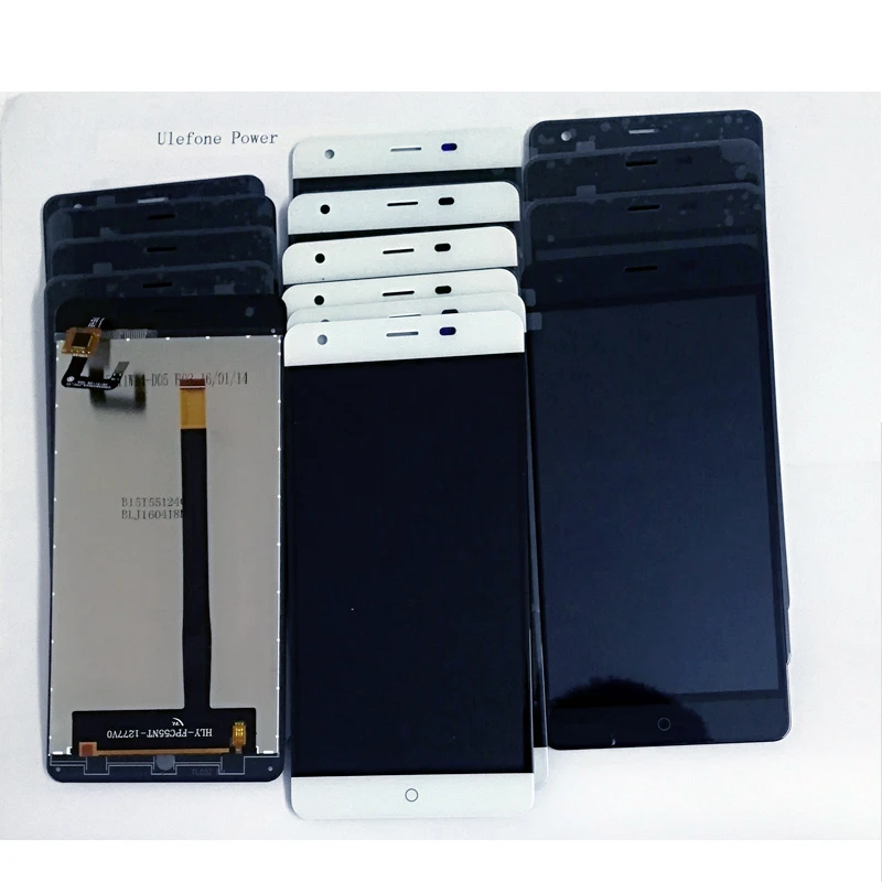 5 дюймов для 100% оригинальный Ulefone power lcd дисплей + кодирующий преобразователь