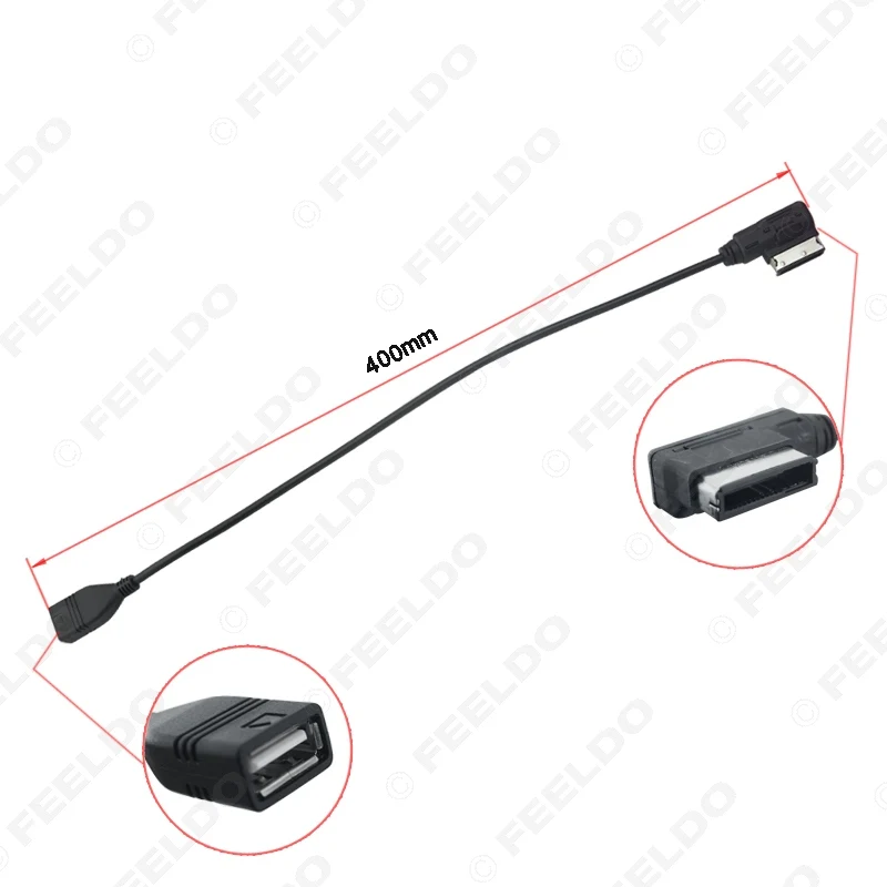FEELDO 10X автомобильный аудио музыкальный интерфейс AMI/MDI/MMI к usb адаптерному кабелю