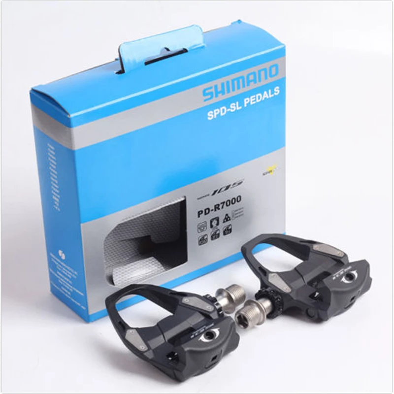 Оригинальные Shimano 105 педали SPD-SL PD-R7000 черные дорожные велосипедные | Спорт и