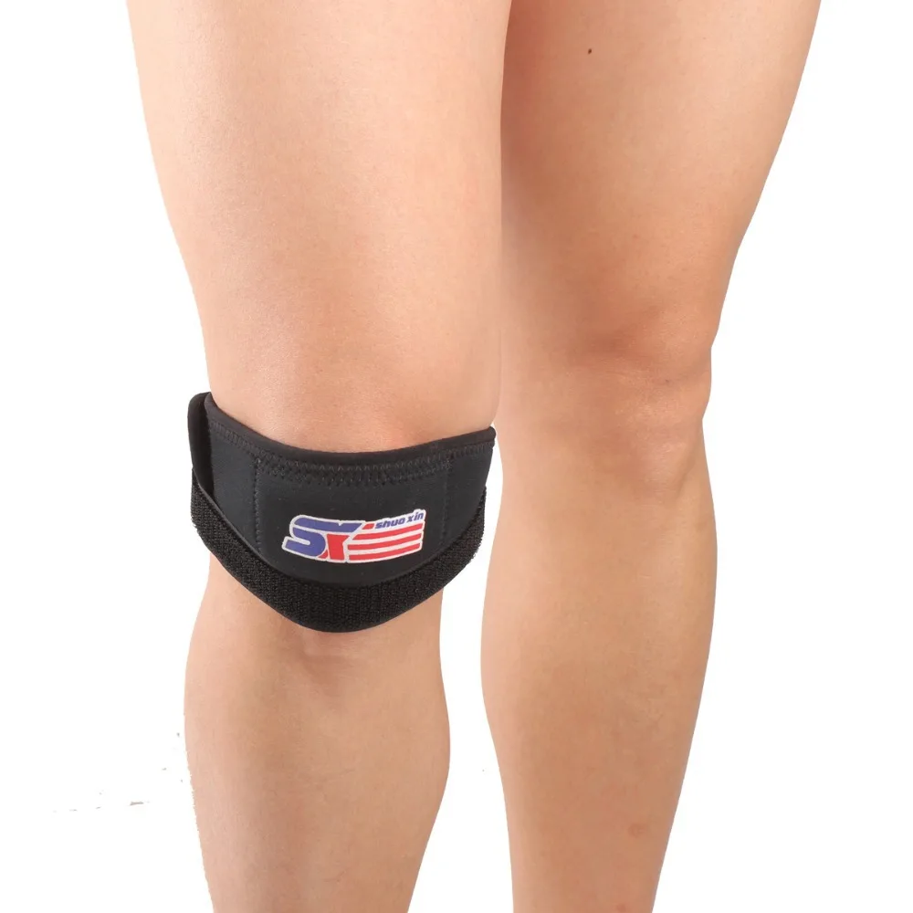 Регулируемый спортивный наколенник SX541 с поясом черный|knee brace|sport knee bracesport |