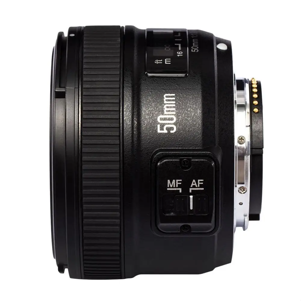 Светодиодная лампа для видеосъемки YONGNUO 50 мм YN50mm F1.8N большой объектив с автофокусом для объектива Nikon d5300 d3400 d7200 d3100 d3200 d90 d5100 d5600 d5200