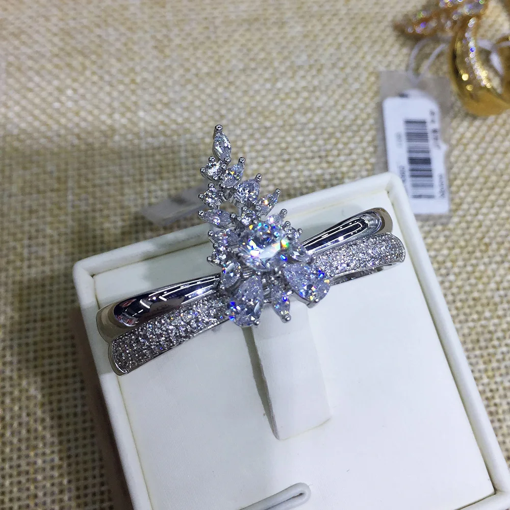 GODKI покрывало с двумя пальцами кольцо на кончик пальца занавес фианитами