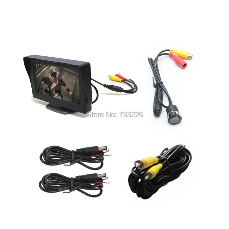 2016 HD видео Авто парковочный монитор LED Ночное Видение заднего вида CCD