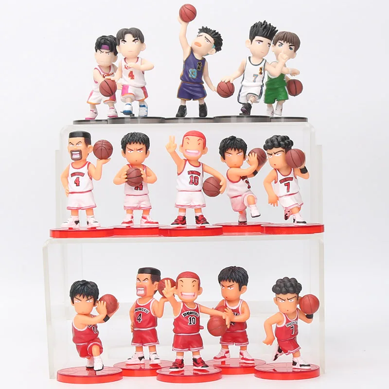 8 см 5 шт./компл. Slam Dunk фигурки японского аниме игрушки на тему баскетбола Sakuragi