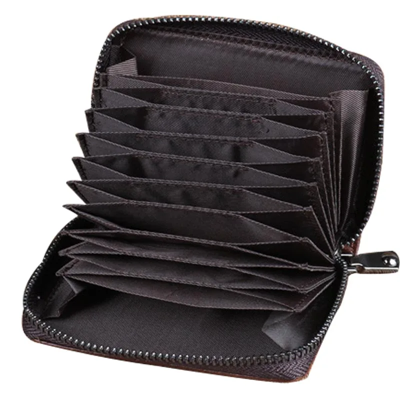 Мужской кошелек из натуральной воловьей кожи клатч для денег винтажный