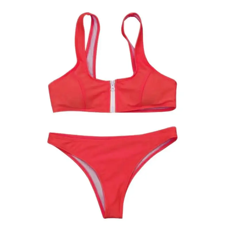 2018 новый сексуальный купальник с низкой талией бразильский бикини на молнии