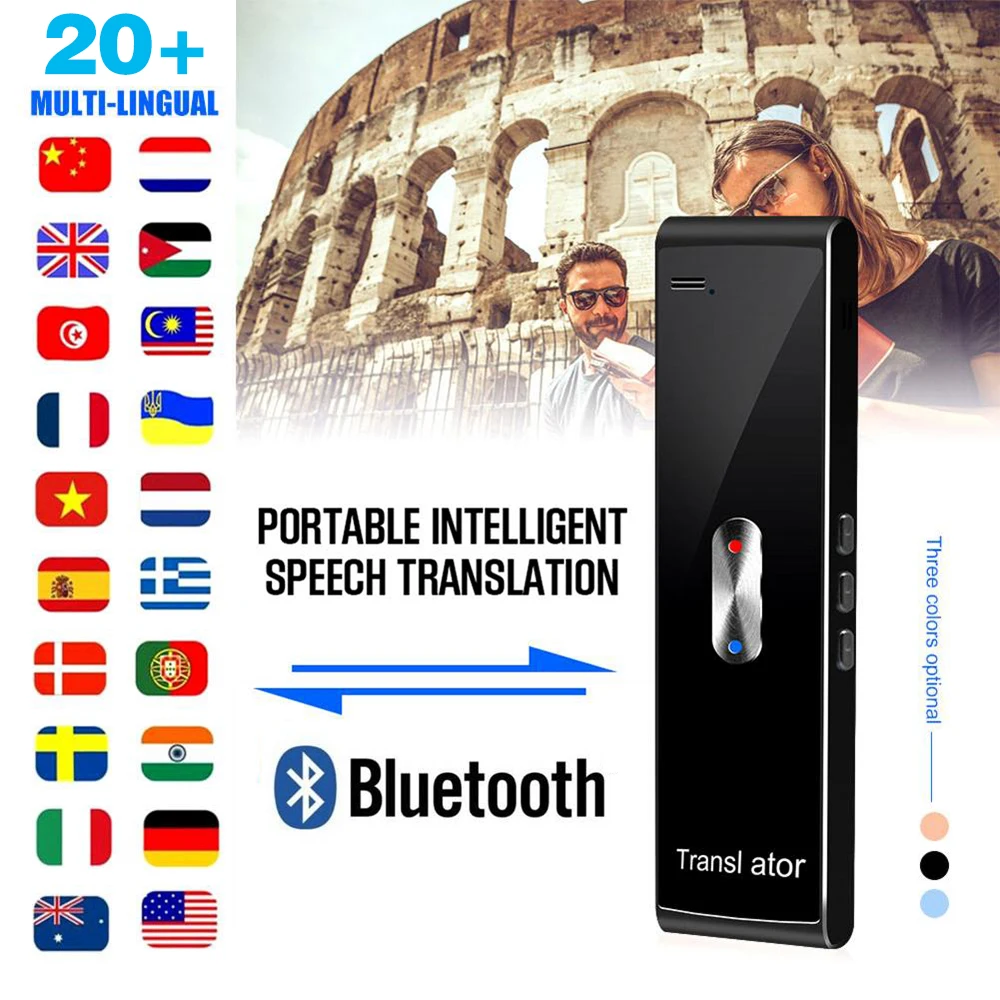 Bluetooth голосовой переводчик двусторонний многоканальный перевод портативный