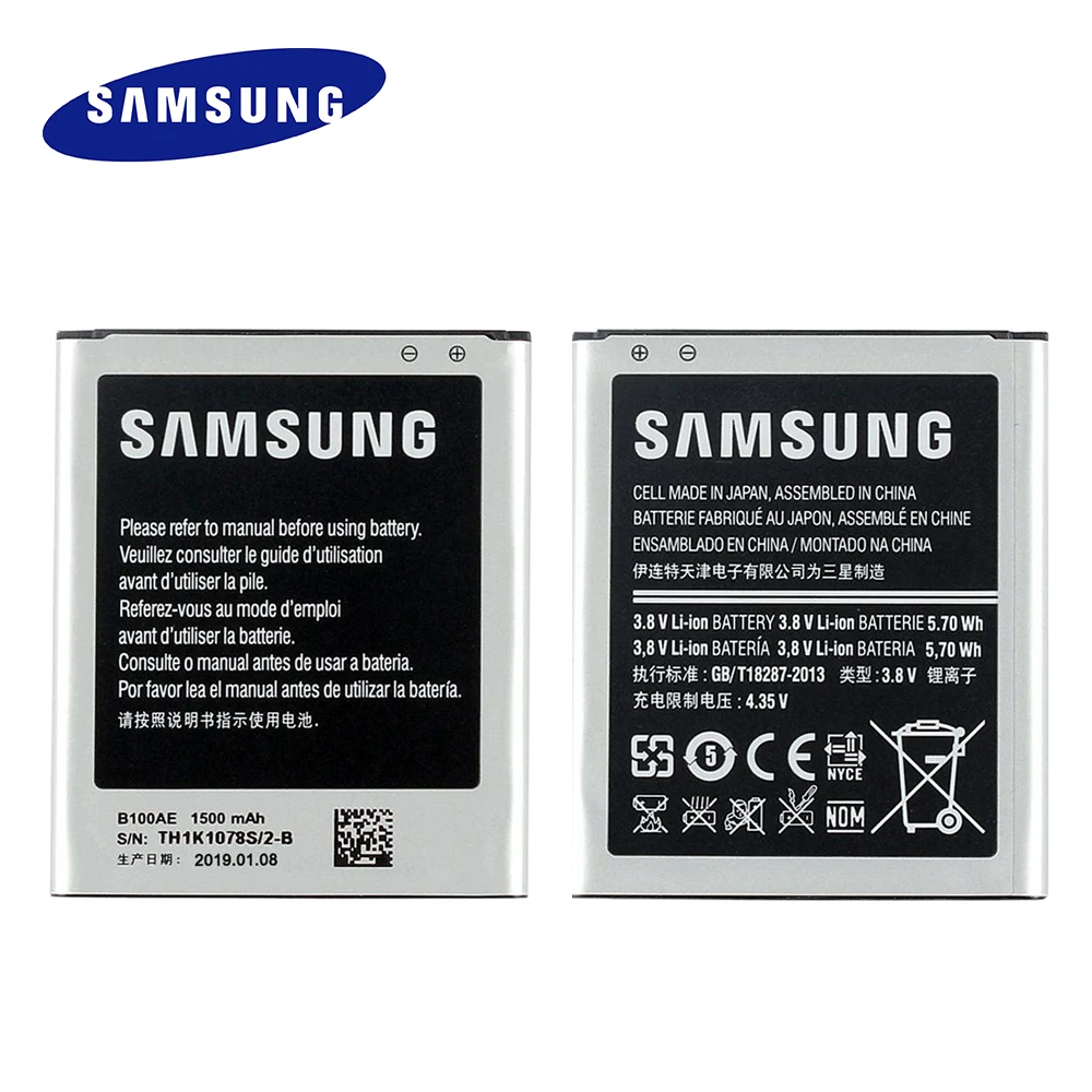 Запасной аккумулятор B100AE для Samsung 100% оригинал Galaxy Ace 3 3G телефона с функцией Akku