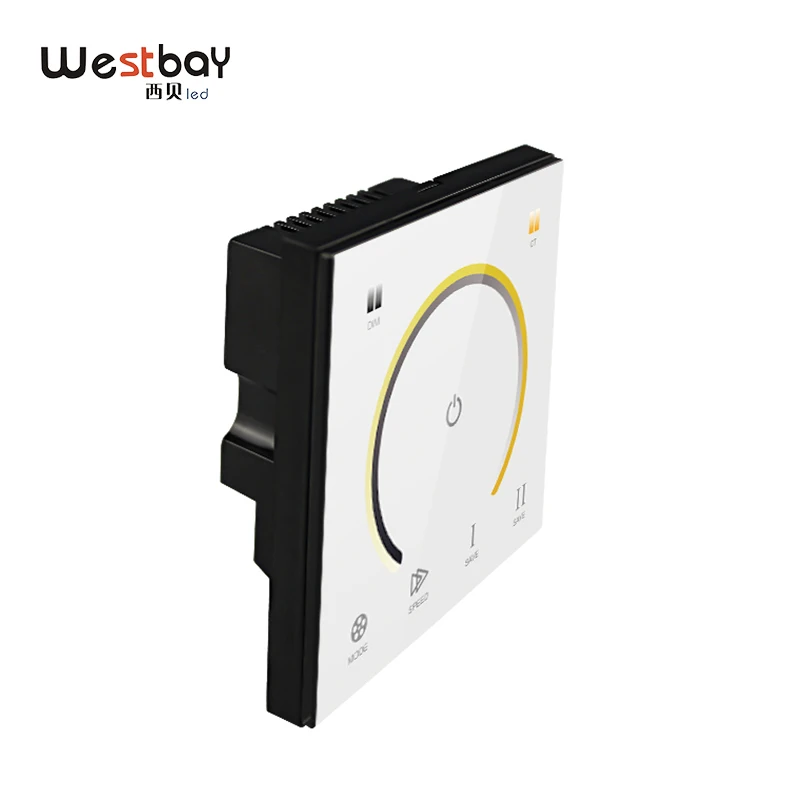 Кристаллическая Сенсорная панель Диммер DC12V Цветовая температура контроллер