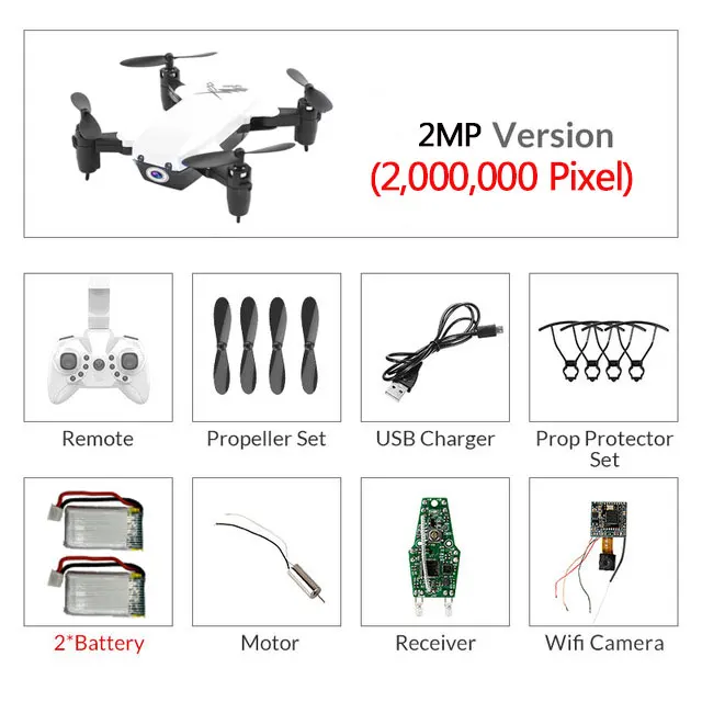 white 200W camera 2B Мини Дроны с камерой HD RC вертолет с WiFi Безголовый режим RC Квадрокоптер с камерой Режим высокой фиксации игрушки для детей# E - Цвет: white 200W camera 2B