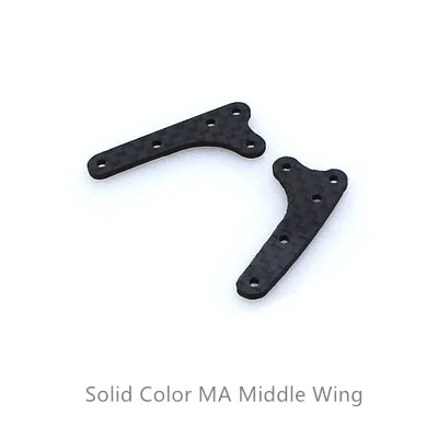 Solid MA Среднее крыло части для TAMIYA 4WD MINI Racer/специально для AR MA SXX FMA шасси/твердый/серебристый цвет углеродного волокна среднее крыло - Цвет: Solid MA