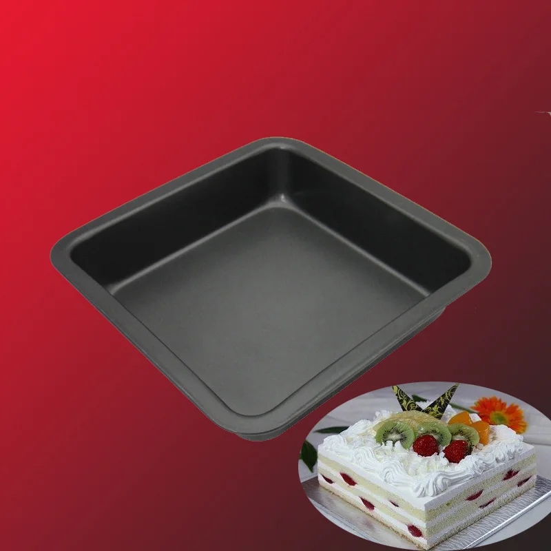 1 шт. черный квадратный противень с антипригарным покрытием торт форма из