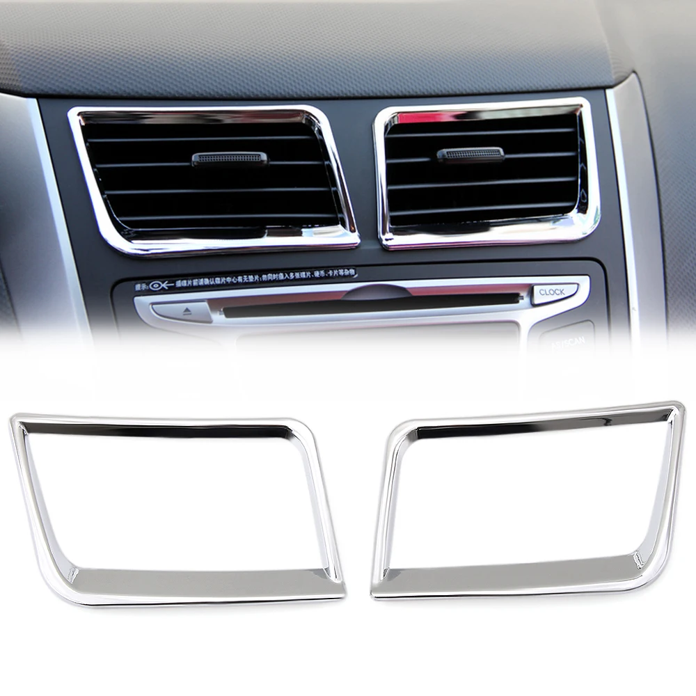 2 шт./компл. ABS Хромированная Автомобильная защитная накладка на вентиляционное