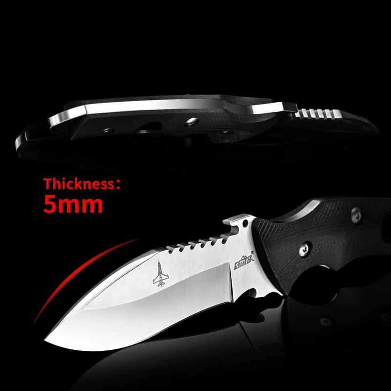 

CIMA Black Knife Full-Tang outdoor survival fixed blade hunting knife