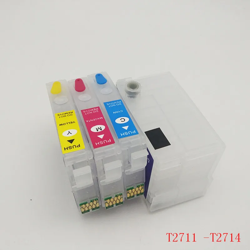 Einkshop T2711 27xl многоразовый картридж с чернилами для Epson T2711xl обойма WF7110 WF7610 WF7620 WF-3620 WF