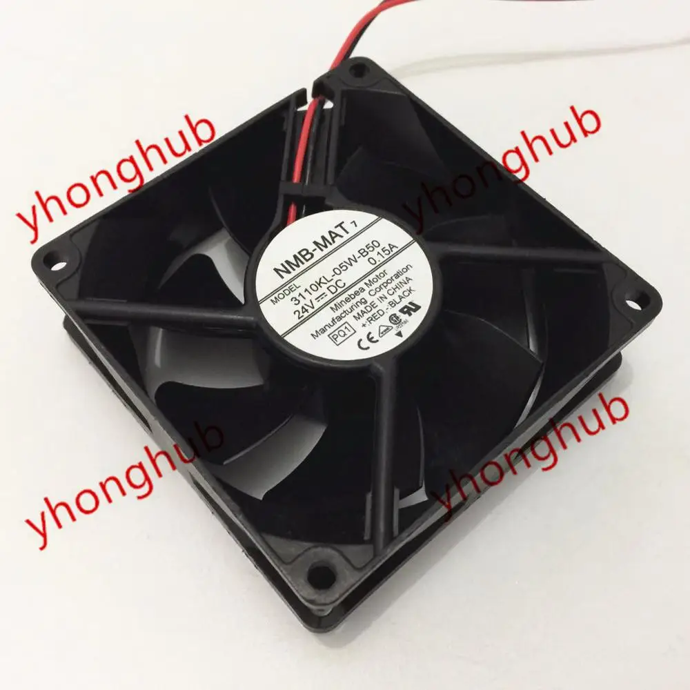 NMB MAT 3110KL 05W B50 PQ1 DC 24V 0.15A 2 проводной 80x80x25 мм Сервер вентилятор охлаждения|square fan|server