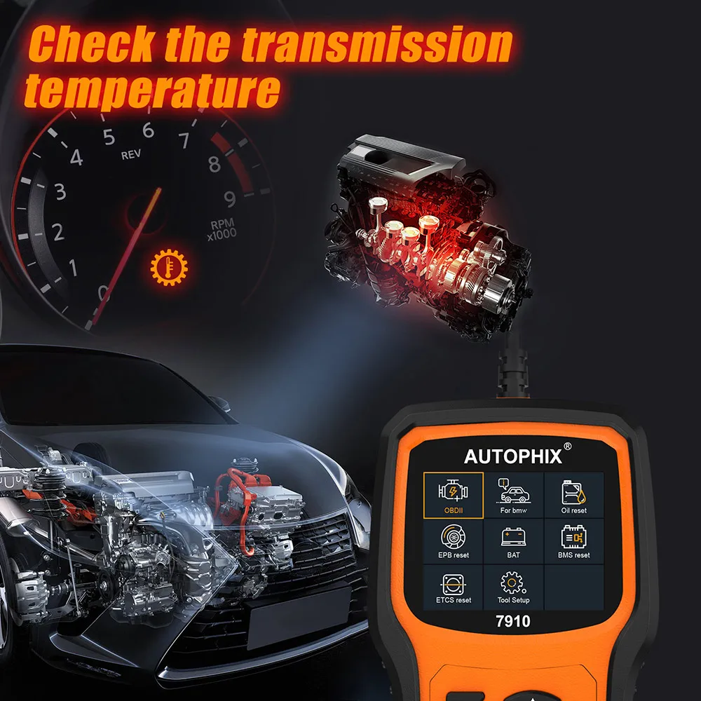 Autophix 7910 Профессиональный OBD2 Автомобильный сканер для E46 E90 E60 E39 DPF TPMS SAS сброс масла полная система OBDII диагностический инструмент