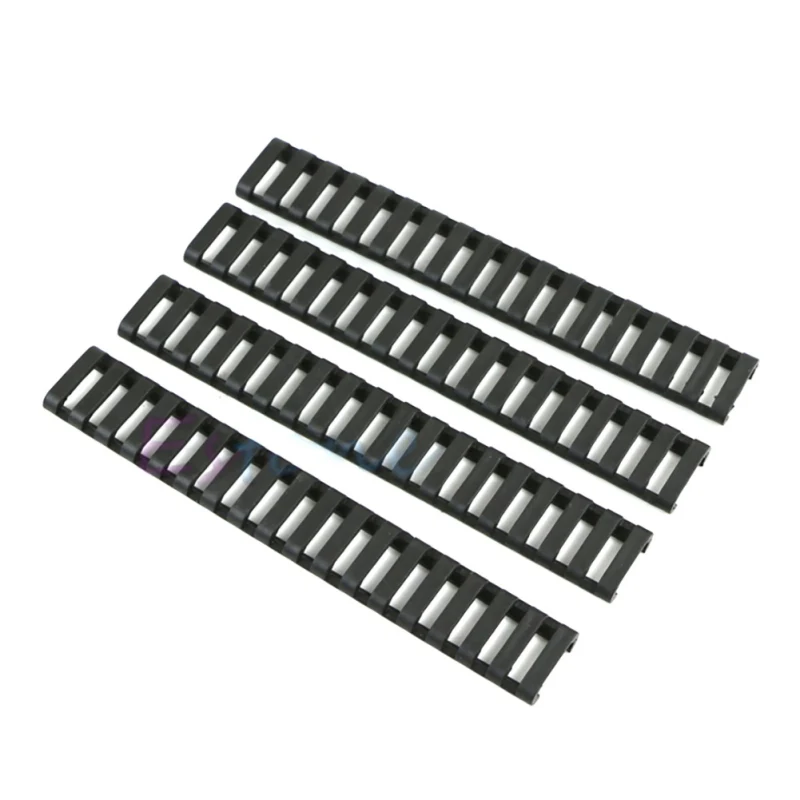 4 шт./компл. винтовка Handguard термостойкая лестница резиновые Пикатинни Чехлы 3 цвета - Цвет: B
