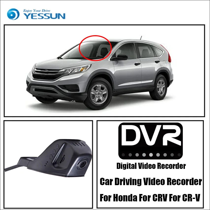 YESSUN HD 1080P Автомобильный видеорегистратор цифровой для Honda детской модели