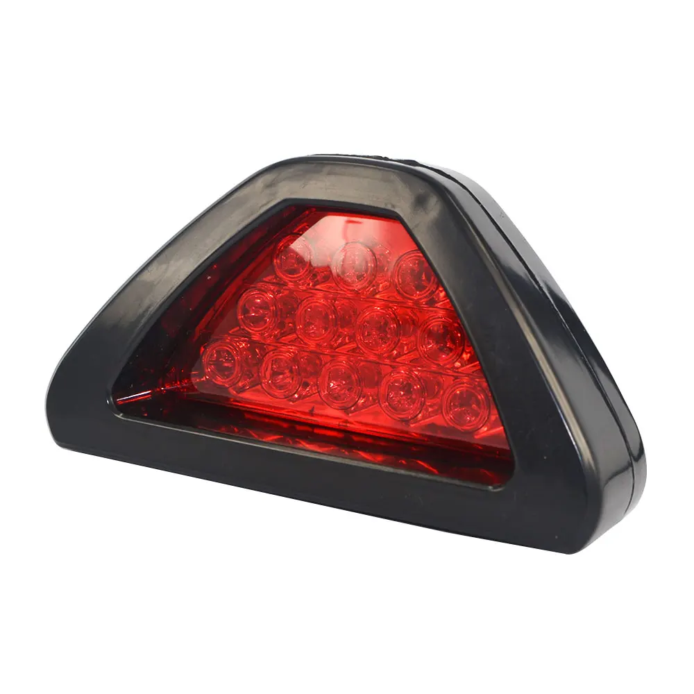 Universal 12V Led Brake Stop Light Triangle 12 LED Car Rear Tail Reverse Safety Strobe Lamp Fog light Warning lamp | Автомобили и