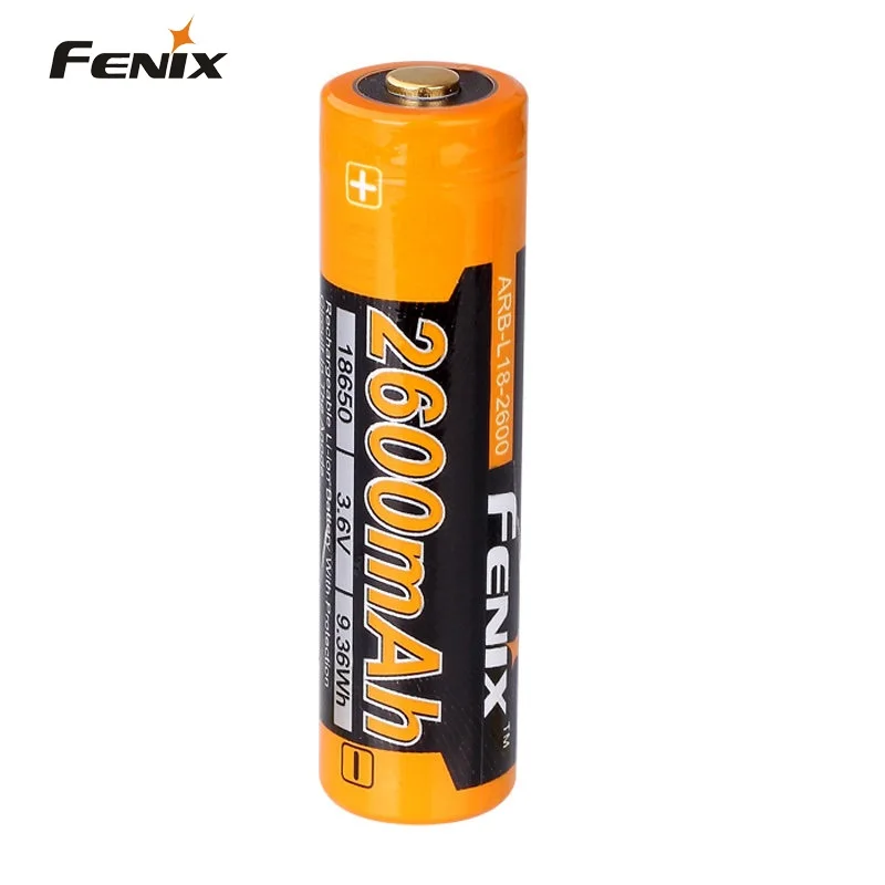 Аккумуляторная литий ионная батарея Fenix ARB L18 2600 3 6 V 18650 2600mAh|Портативные
