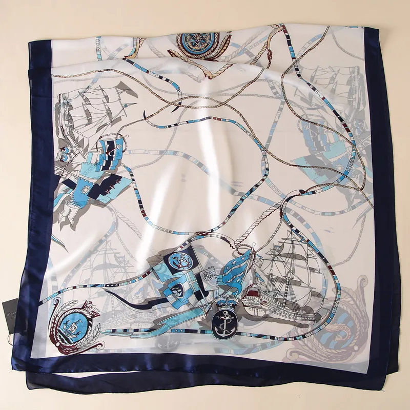 [RUNMEIFA] 2018 New Fashion silk Scarves Women Summer beach shawls and capes Scarf 180*90 Female Soft Comfortable accessories |
