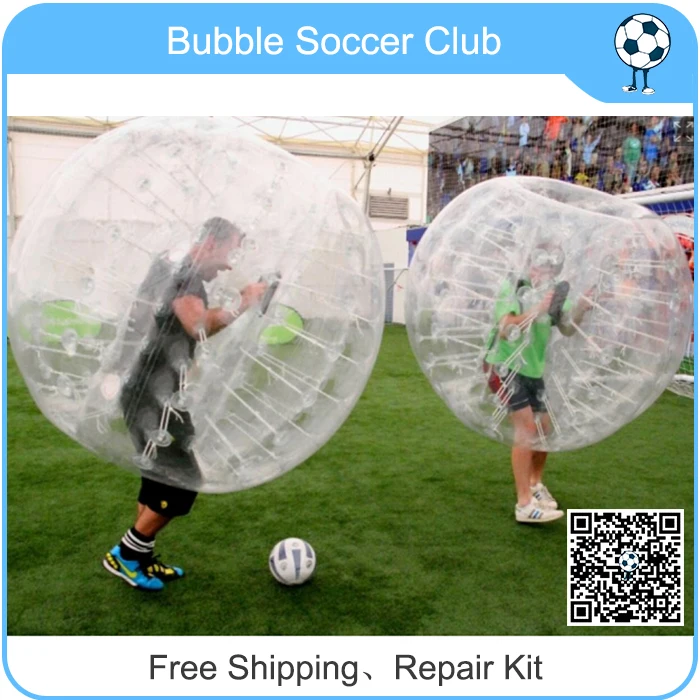 Free Shipping 4PCS(2 Red+2 Blue) TPU 1.5m Bumper Ball zorb Loopy Bubble Soccer Football |