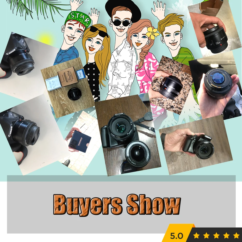 Объектив YONGNUO YN 50 мм f1.8 с автофокусом для камер Canon EOS 60D 70D 5D2 5D3 600d объектив EF f/1 8