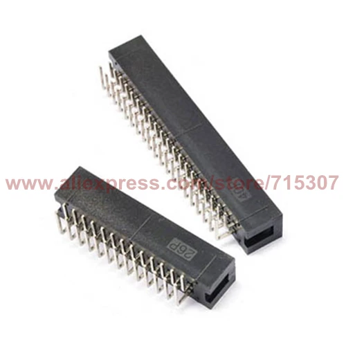PHISCALE 10 шт. idc разъем 2 54 мм header 30P Двухрядный 2x15 контактный Штекерный сквозное