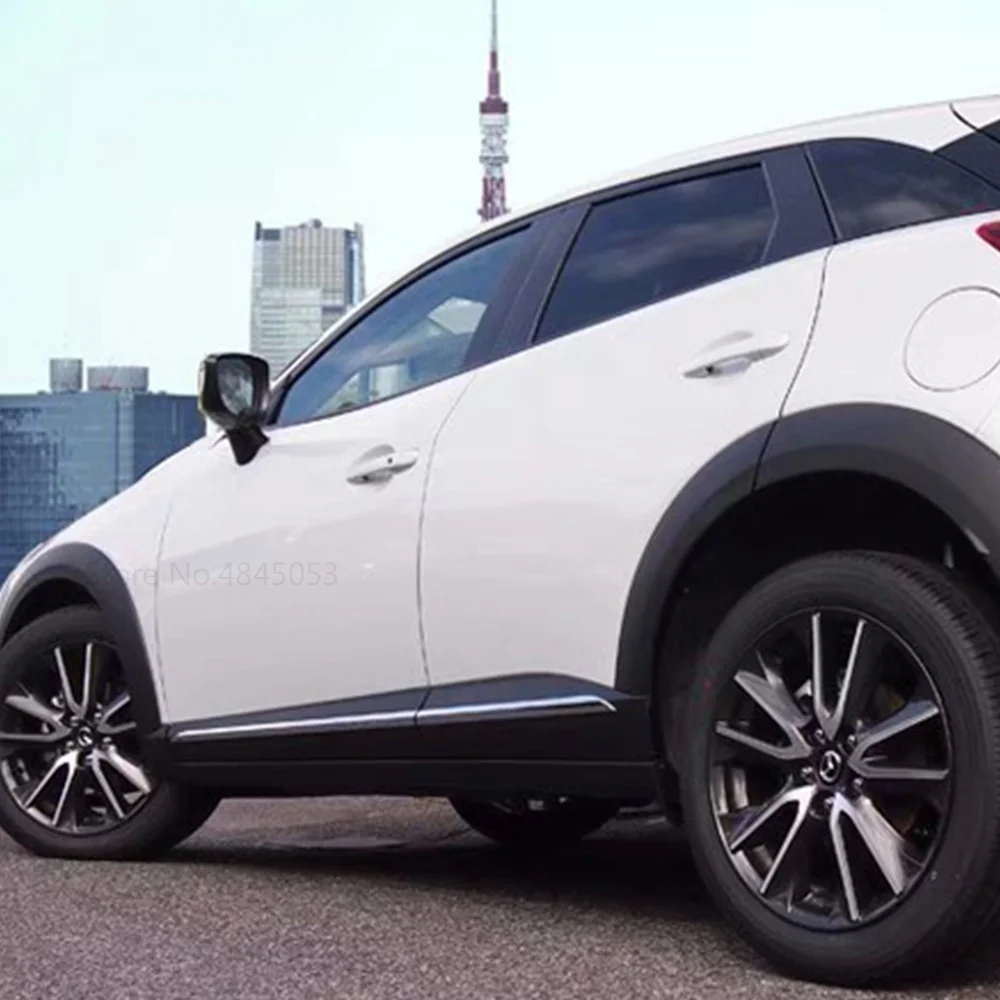 Для Mazda CX-3 2017 2018 2019 ABS Хромированная дверь боковая линия для литья тела
