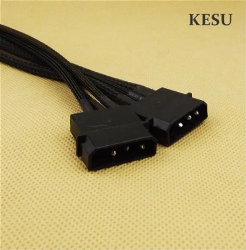 Dual IDE Molex 4Pin to PCI-E 8Pin 8-Pin Power Adapter Cable male Graphic card cable Internal with Black PET | Компьютеры и офис