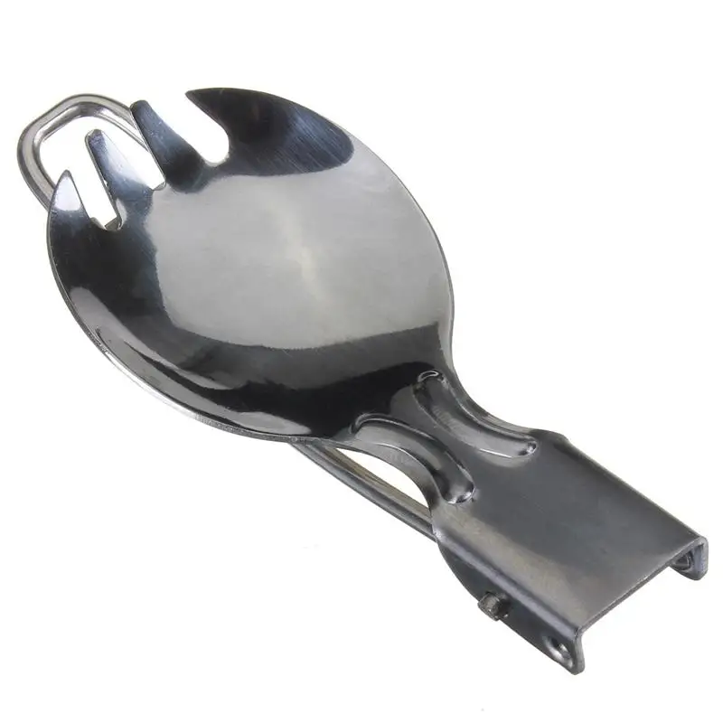 Портативный Открытый из нержавеющей стали Spork Вилка &amp Совок/Ложка инструменты