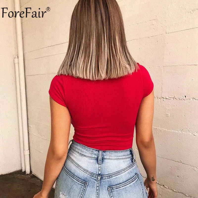 ForeFair, сексуальный черный боди, Женское боди с коротким рукавом, белый, красный, боди, комбинезон, женские летние боди, квадратный воротник, уличная одежда
