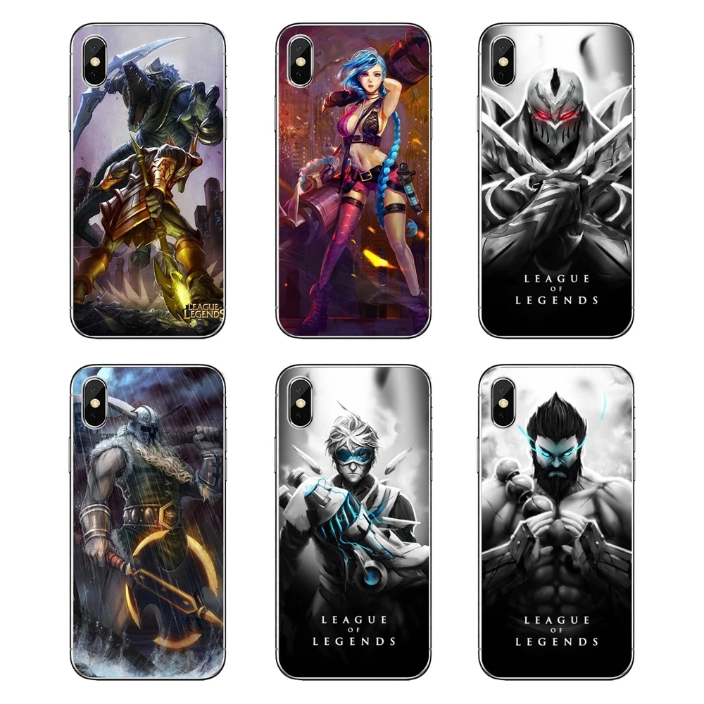 Мягкие прозрачные чехлы книжки League of Legends LOL Game Art Poster для LG G7 Q6 Q7 Q8 Q9 V30 X Power 2 3 OnePlus 3T