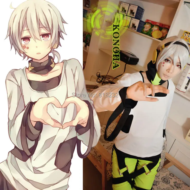 Костюм для косплея Kagerou Project Konoha полный комплект|shirt red|shirt sheershirt cufflink |
