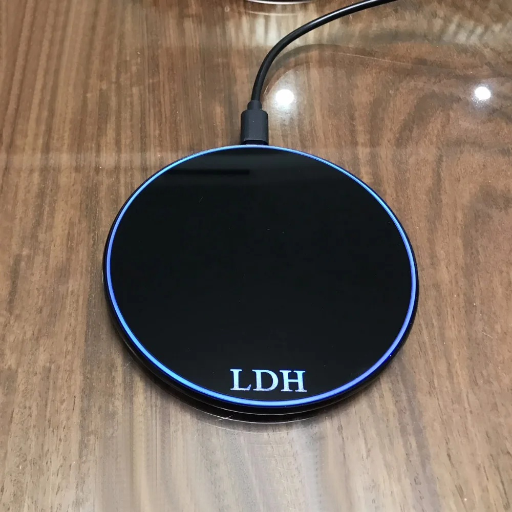 LDH 10 Вт 7,5 Вт Qi Беспроводной Зарядное устройство для iPhone X XS Max XR 8 плюс быстрая Беспроводной зарядки для samsung galaxy S9 S8 Note 9 8 S7+ край
