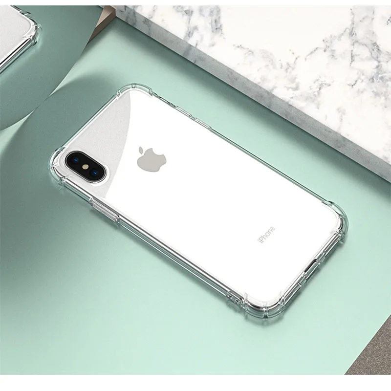 Роскошный ударопрочный бампер для iPhone X 6 S 7 8 Plus чехол телефона XS Max XR 5S 5 SE