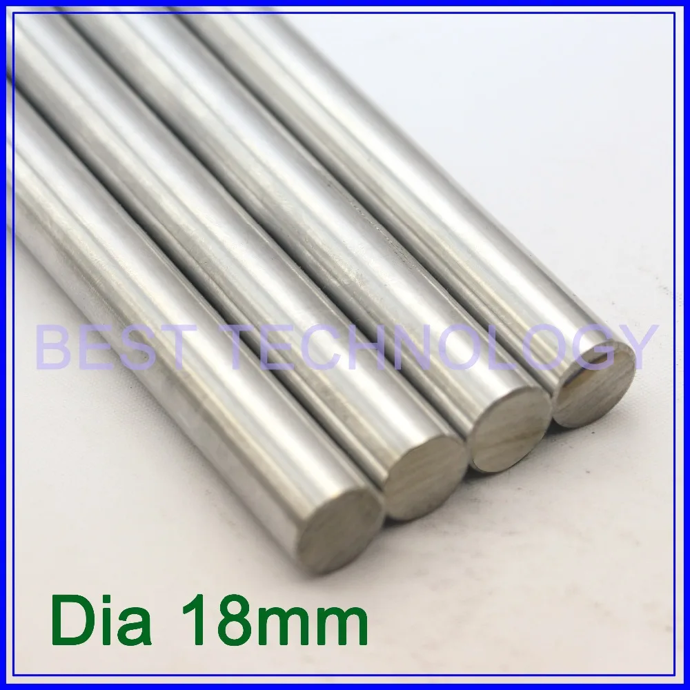 WCS Dia18mm L400mm хромированный цилиндрический линейный рельсовый круглый стержень ВАЛ