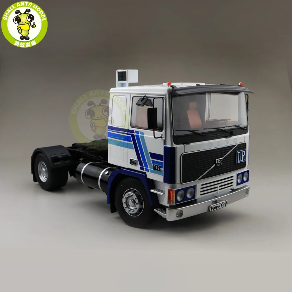 1/18 ROAD KINGS KK Volvo F1220 тягач 1977 литой автомобиль модели грузовиков игрушки для детей подарок белый и синий