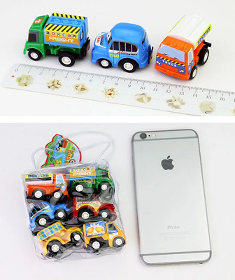 6 шт./лот вытяните назад автомобиль игрушки для детей подарки гоночный маленькое