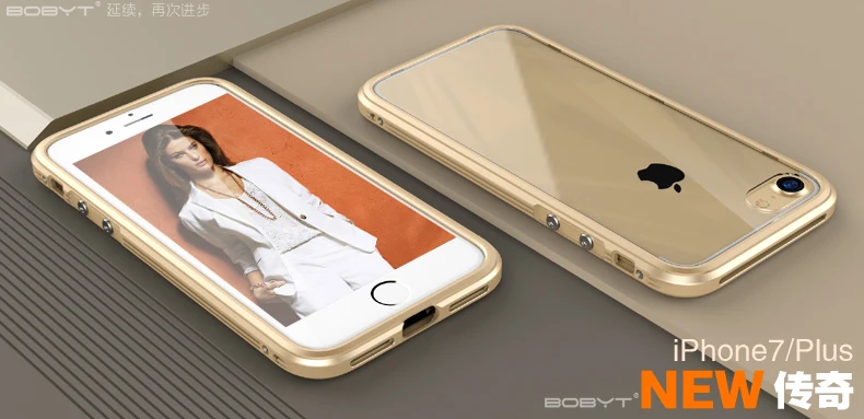 Металлический бампер для iphone 8, чехол, роскошная алюминиевая рамка, для iphone 8 Plus, Прозрачный задний противоударный чехол для телефона