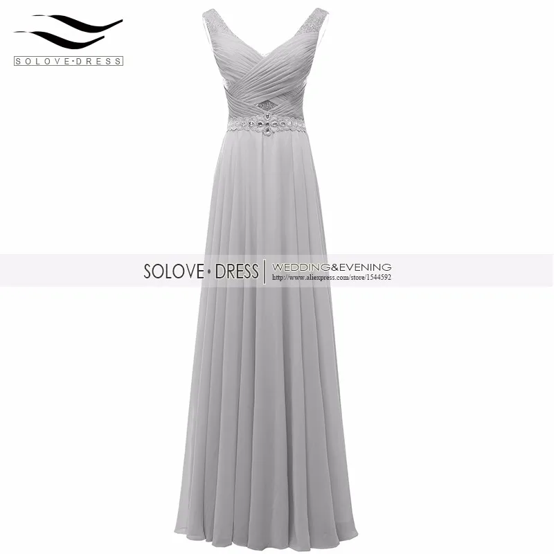 Solovedress Кепки рукава реальные фотографии из бисера Шампанское длинное вечернее платье линия вечернее платье блесток Vestidos De fiesta SLP0007