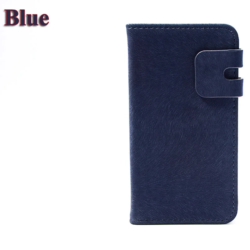 Blue Роскошный кожаный чехол для Alcatel One Touch Idol 3, 5,5 дюймов, кожаный флип-чехол с полиуретановым покрытием, держатель для карт, чехол для Alcatel Idol3 6045 6045Y - Цвет: Blue