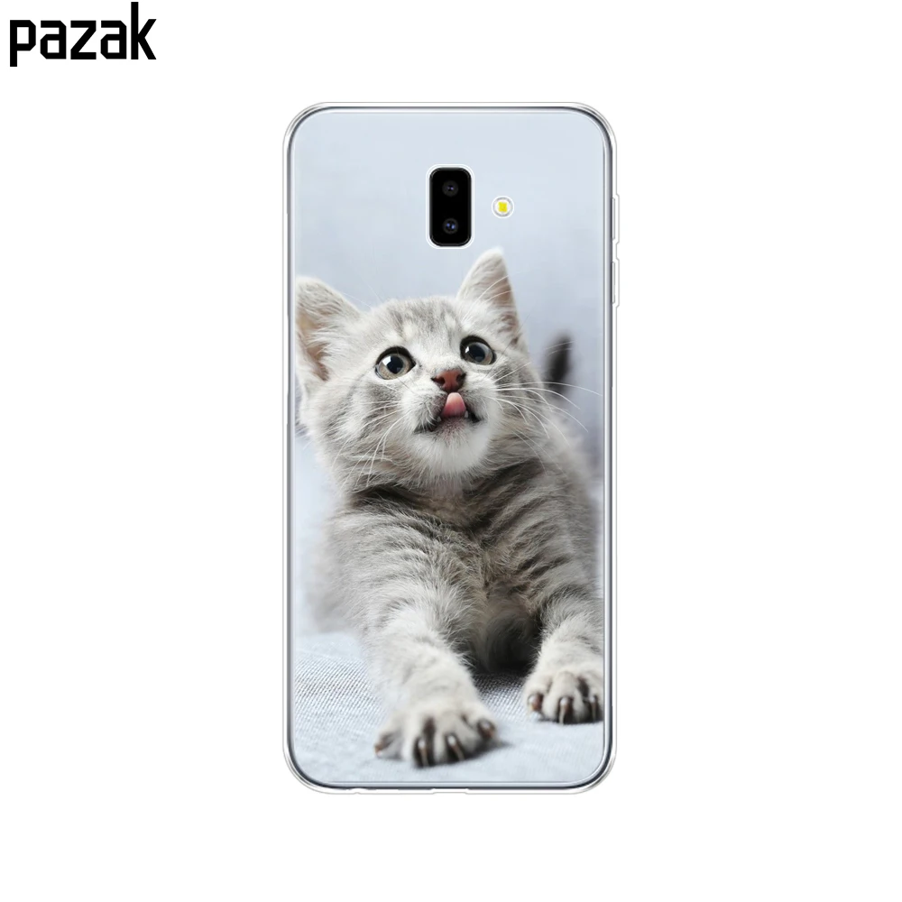 52375 Для samsung J6 J6+ чехол coque мягкий чехол из термополиуретана и силикона для samsung Galaxy J6Plus J 6 Plus J610 J610F Capas противоударный - Цвет: 52375