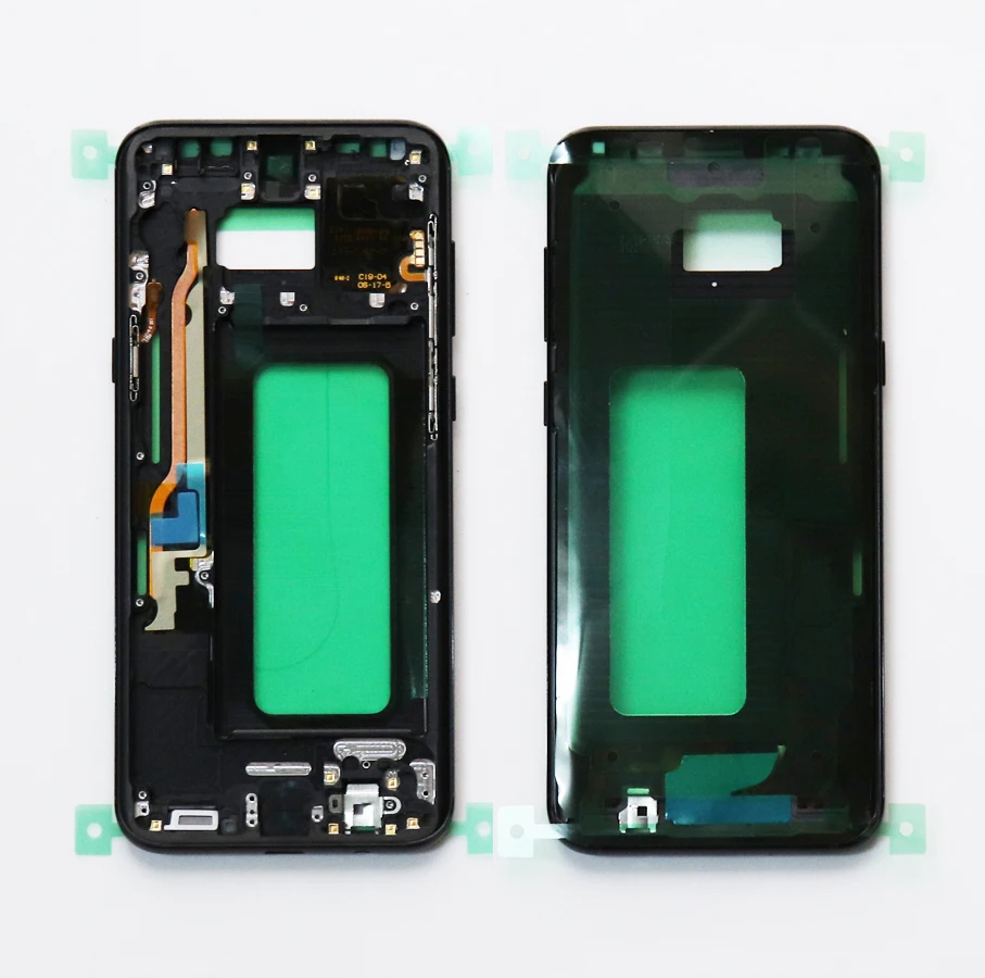 Оригинальная средняя рамка для Samsung Galaxy S8 G950F S8+ плюс G955F металлический Корпус ободок шасси запасные части с сигналом точка