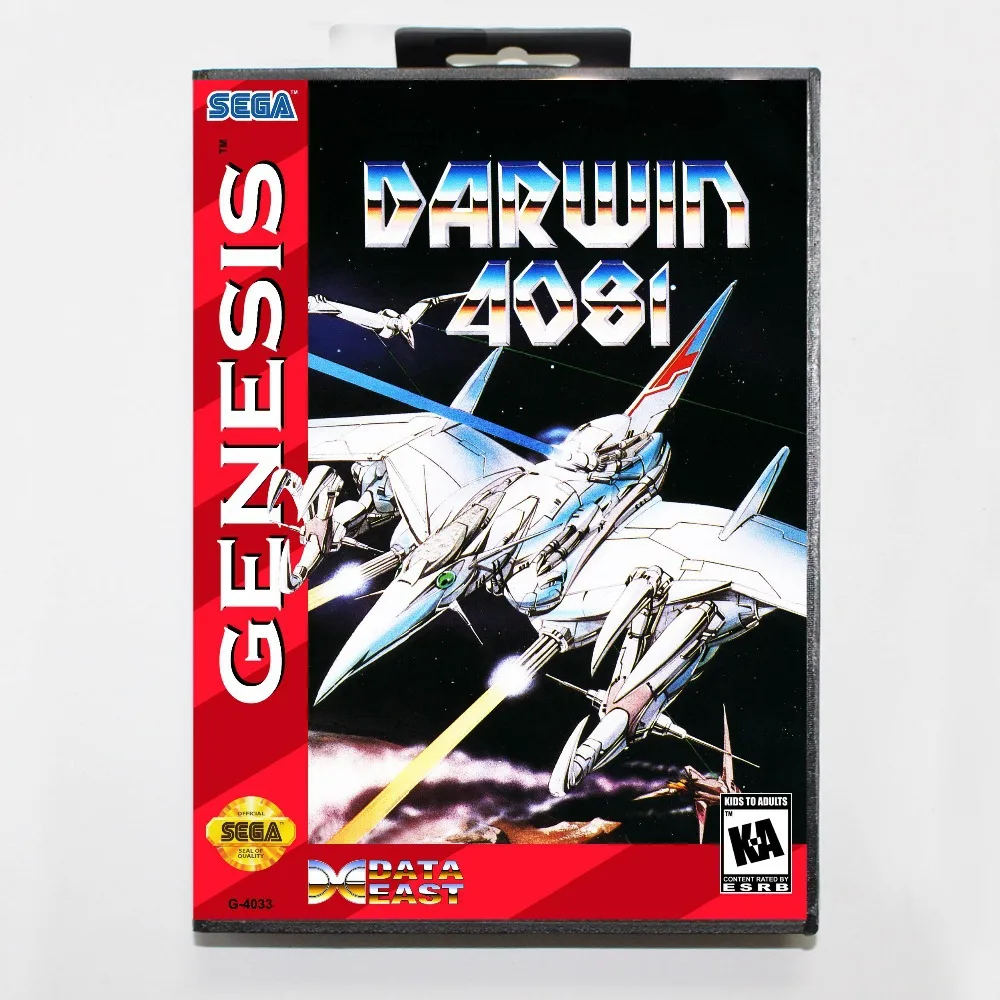 Дарвин 4081 16 бит MD карточная игра с коробку для Sega Megadrive/Genesis | Электроника