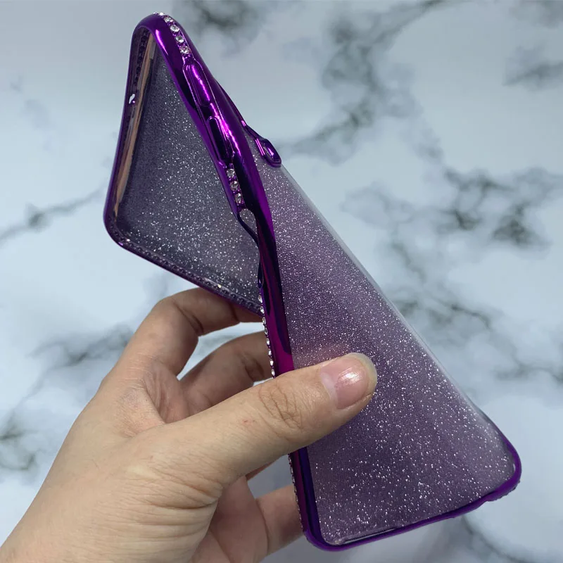 Блестящий бриллиантовый мягкий чехол из ТПУ для Samsung A10 A20 A30 A50 A40 A70 A60 M10 M20 M30