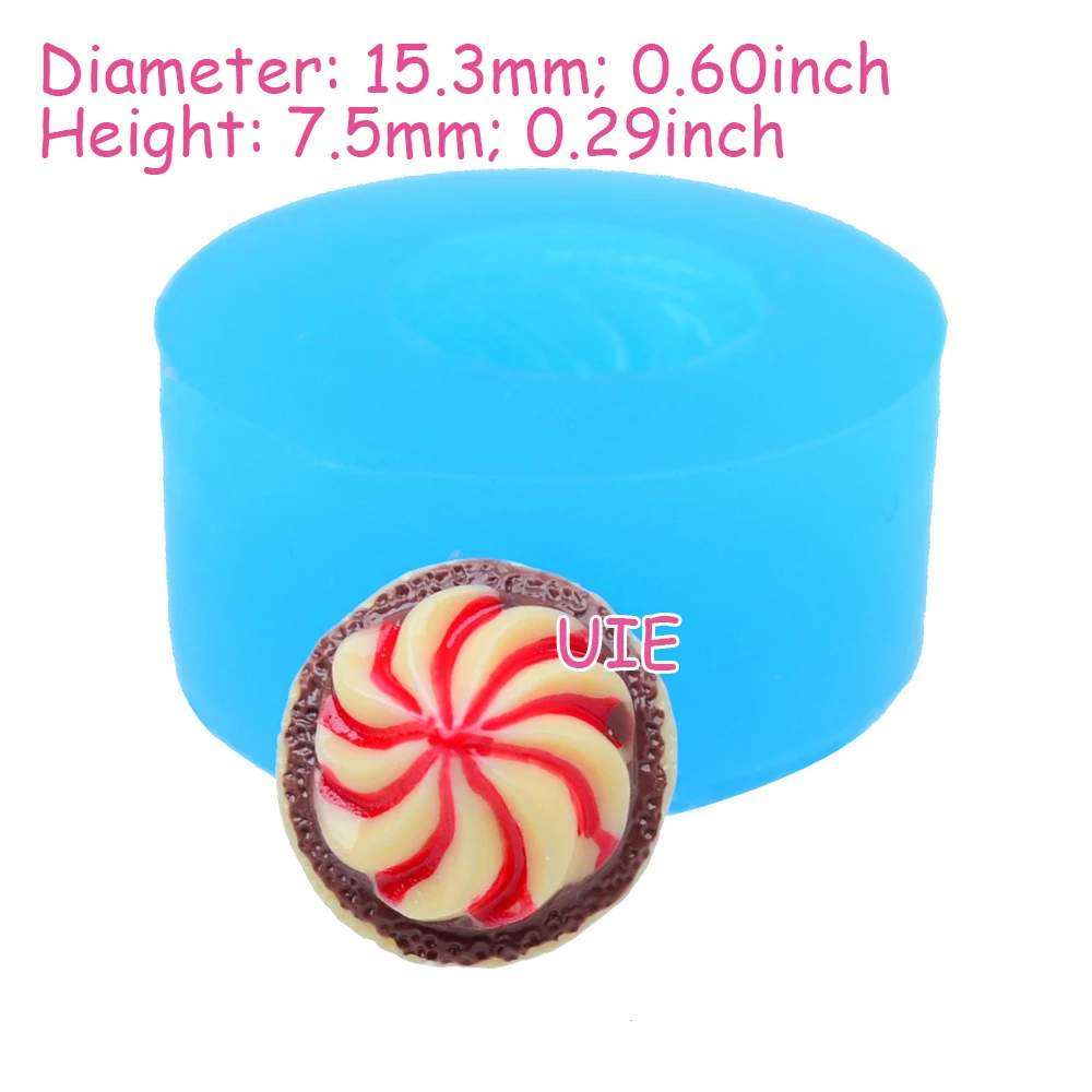 XYL037U 15.3mm Whipped Cream Silicone Mold - Sugarcraft Fondant Dessert Candy Chocolate Cookie Biscuit Resin Oven Safe | Дом и сад