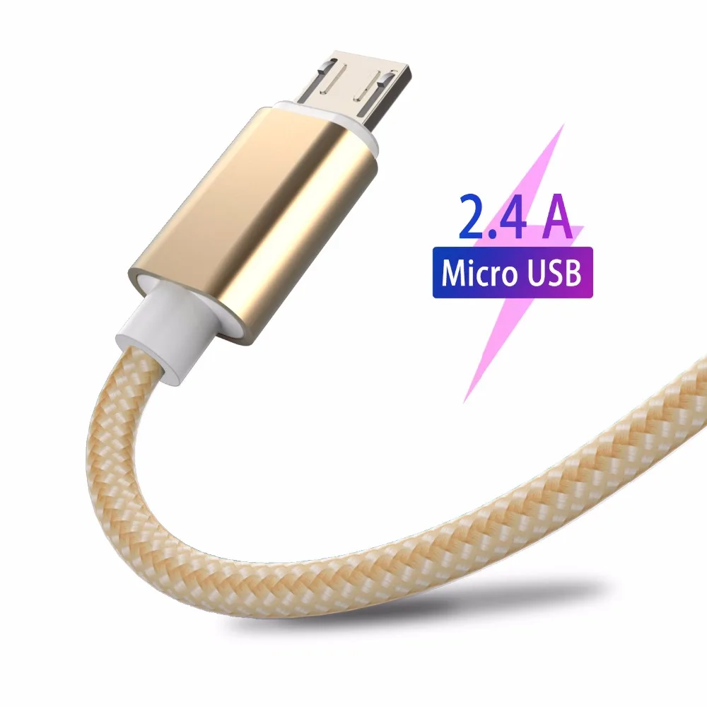 2M 2A Micro USB кабель Смартфон Android Быстрая зарядка кабели данных для Xiaomi Redmi note 5 plus 4x