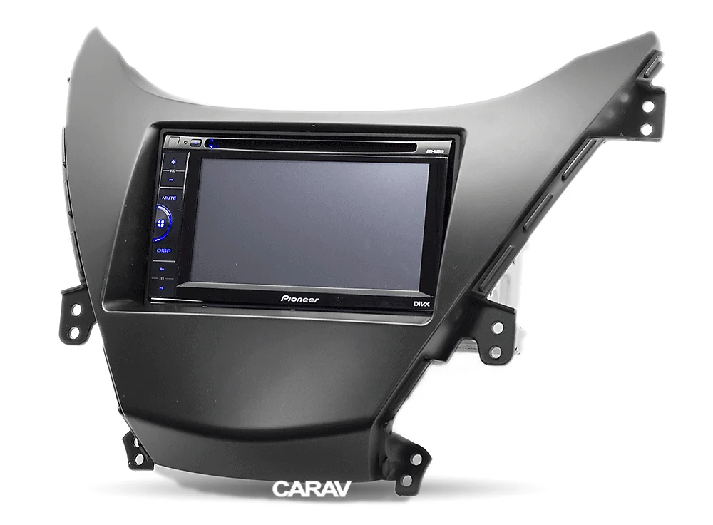 CARAV 11-183 автомобильный стерео радио установочная Рамка двойной Din в Dash Facia комплект фасции для HYUNDAI Elantra(MD), Avante(MD